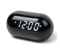 Muse Radio-réveil M-15 GL – PLL FM, Double alarme, Afficheur LED blanc – Noir