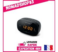 Muse M-150CR Radio-réveil PLL FM Double Alarme Secteur ou Pile Noir