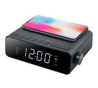 Muse Radio-réveil M-175 WI – chargement sans fil, variateur d'affichage – Noir