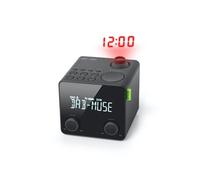 Muse M-189 CDB avec projection de l'heure FM / DAB+ Noir