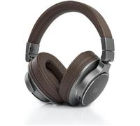 CASQUE AUDIO BLUETOOTH PREMIUM ASPECT CUIR MARRON + MAINS LIBRES - MUSE
