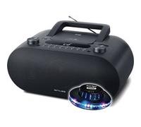 Muse M-35 BT Lecteur CD Bluetooth, Radio FM, Lecteur MP3, USB, Alimentation Secteur et Batterie, Noir - Soucoupe OVNI inclus Noir G