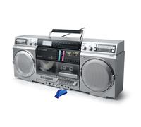 MUSE M-380GBS Boombox Cassettes rétro avec Lecteur CD, AUX et Bluetooth, Compatible Smartphone, enregistreur Cassette+Clé 32G