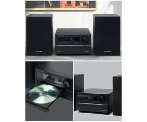 MUSE Micro-chaîne Hi-Fi M-62 BTS Bluetooth 5.0 CD/MP3 USB FM AUX 2x10W Noir