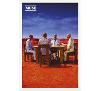 Muse - Poster - Black Holes And Revelations + cadre amovible, Shinsuke® Maxi MDF blanc, vitre acrylique