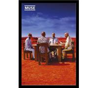 Muse - Poster - Black Holes And Revelations + cadre amovible, Shinsuke® Maxi MDF noir, vitre acrylique