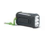 Muse Enceinte Bluetooth radio portable lampe torche solaire et dynamo IP64 Noir