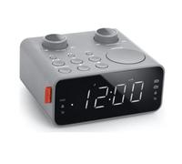 Muse Radio-réveil Double Alarme Gris M17LG