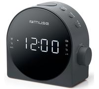 Muse Radio-réveil Double Alarme Noir M185CR