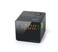 Muse Radio-réveil Double Alarme Noir M187CR