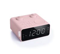 muse radio-réveil double alarme rose m17cpk