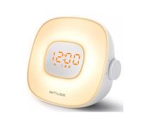 muse radio-réveil lumineux double alarme blanc ML-198CR