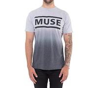 Muse Concepts T-shirt Band Logo Nouveau Officiel Unisexe Dip Dye Blanc Taille L