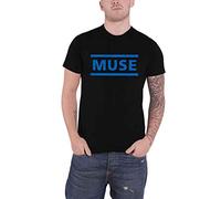 Muse T Shirt Dark Bleu Band Logo Nouveau Officiel Homme Noir Size M