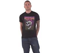 Muse T Shirt Mowhawk Skull Band Logo Nouveau Officiel Homme Noir Size S