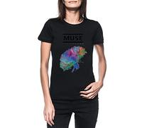 Muse The 2nd Law Femme Noir T-Shirt Manches Cortes Women's Black T-Shirt