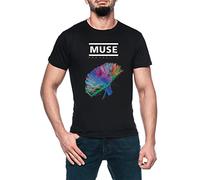 Muse The 2nd Law Homme Noir T-Shirt Manches Cortes Men's Black T-Shirt