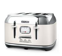 Muse Toaster 1800w 4 tranches reglage et indicateur brunissemlent creme inox ms131sc