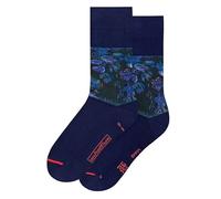 MuseARTa Chaussettes en coton avec la peinture Water Llies de l'artiste Claude Monet dans la taille 40-46, CM-WLL-01-40-46, bleu, 42-48