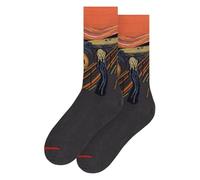 MuseARTa Edvard Munch Chaussettes, Orange, 38-42 Mixte