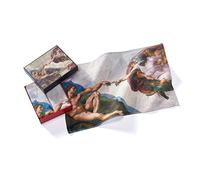 Musearta GT2-BM-TA-V433088 Lot de 2 Serviettes d'invité Unisexes avec Motif The Creation of Adam de L'Artiste Michelangelo Buonarroti en Coton 40 x 60 cm