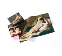 Musearta GT2-FG-MD-V433092 Lot de 2 Serviettes d'invité Unisexes avec Motif La Maja Desnuda de L'Artiste Francisco de Goya en Coton 40 x 60 cm