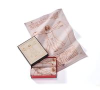 Musearta GT2-LV-VM-V433107 Lot de 2 Serviettes pour invités en Coton Motif l'homme vétéruve de L'Artiste Leonardo da Vinci 40 x 60 cm