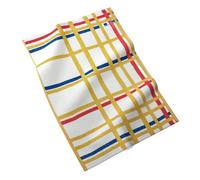 MuseARTa Torchon en Coton avec Le Tableau New York de L'Artiste Piet Mondrian dans la Taille 40 x 60 cm, KT-PM-NY