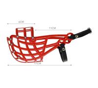 Museau d'entraînement et de muselière Don Pare Model 103 pour Chiens de Taille Moyenne avec Un Fouet à tête étroite en Rouge Muselière de Course et museau de Course par Amathings