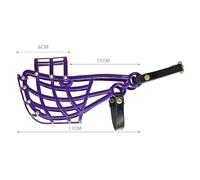 Museau d'entraînement et de Transport Muzzle Don Pare Model 103 pour Chiens de Taille Moyenne avec Un Fouet à tête étroite en Violet Muselière de Course et museau de Course par Amathings