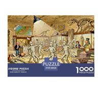 Musée d'archéologie Puzzle en Bois Imperméable DIY Puzzles De 1000 Pièces pour Adultes Cadeaux Impossible Jeux De Stimulants
