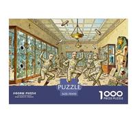 Musée d'archéologie Puzzle en Bois Imperméable DIY Puzzles De 1000 Pièces pour Adultes Cadeaux Impossible Jeux Éducatifs