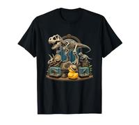 Musée des Dinosaures Tyrannosaurus Triceratops Duck T-Shirt