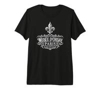 Musée D'Orsay Paris France Décoration Fleur de Lis Blanc T-Shirt Haut de Gamme