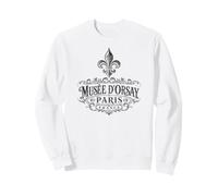 Musée D'Orsay Paris France Ornement Fleur de Lis Noir Sweatshirt
