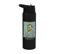 Musée d'Orsay Vincent van Gogh Autoportrait 1889 Stainless Steel Insulated Water Bottle