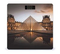 Musée du Louvre à Paris - Balance numérique très précise avec grand écran LCD - Balance durable pour un usage domestique - Mesure jusqu'à 180 kg