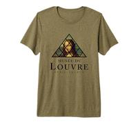 Musée du Louvre Paris France La Joconde intérieure de la Pyramide T-Shirt Haut de Gamme