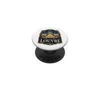 Musée du Louvre Paris France Nuit PopSockets PopGrip Adhésif
