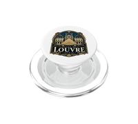 Musée du Louvre Paris France Nuit PopSockets PopGrip pour MagSafe