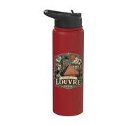 Musée du Louvre Paris France Ornée Stainless Steel Insulated Water Bottle
