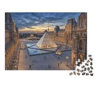 Musée du Louvre ParisPuzzle 1000 Pièces Complet pour Famille Relaxation Mentale Amusement par Temps De Pluie Qualité Premium 70x50cm/1000pcs