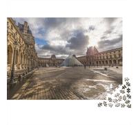 Musée du Louvre Puzzles pour Adultes 1000 Teile Galerie d'art Jeu Éducatif Jouets Défi Artisanat Cadeau Famille Home Decor Adultes & Enfants des 14 Ans 1000pcs (75x50cm)