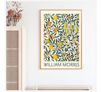 Musée Exposition Affiche London Underground Art Nouveau Peinture Décoration Murale William Morris Impression sur Toile Victoria et Albert 70x100cm Sans Cadre