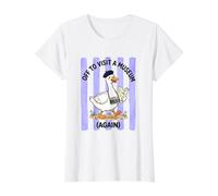 Musée Nerdy Silly Goose Stripes T-Shirt Graphique avec Valeur