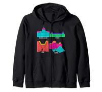 Musées célèbres colorés du Louvre Galerie des Offices Orsay Sweat à Capuche