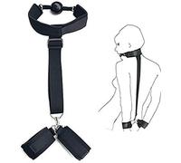 ̣ σ Muselière à dos de nylon étiqueté Laisse de balle, cadeau original pour les hommes et les femmes.