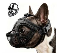 Muselière bouledogue français, muselière pour petits chiens, réglable, avec ouverture pour boire, anti-poison, aboiements, aboiements, bouledogue français et pit-bull
