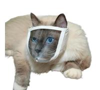 Muselière Chat Anti-Morsure,Transparente Respirante Douce,Capuche Calmante pour Chat Et Coupe des Griffes | Petites Moyennes Toutes Les Races Chatons Chiots Protection Morsure Toilettage