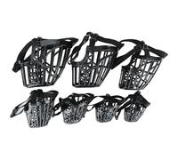 Muselière de Panier pour Chiens, 7 pièces muselières pour Chien Anti-Morsure réglable en Plastique Respirant muselière de Panier différentes Tailles pour Chiens Petite, Moyenne, et Extra